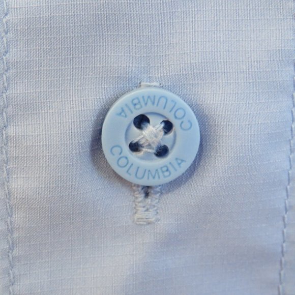 Columbia* Men's Short Sleeve Button Down Straight Hem Vented Back Shirt~ Size XL - Picture 6 of 12